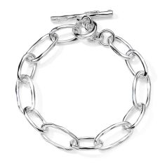 IPPOLITA Faceted Oval Link Bracelet in Sterling Silver | CLASSICO