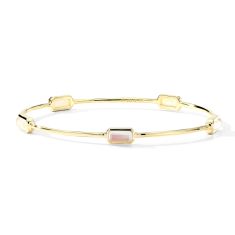 IPPOLITA Gelato Yellow Gold Bangle Bracelet in Mother-of-Pearl Doublet - ROCK CANDY