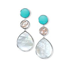 IPPOLITA Lace Snowman 3-Tier Teardrop Earrings in Sterling Silver Isola - POLISHED ROCK CANDY