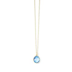 IPPOLITA Lapis Triplet Mini Teardrop Pendant Necklace in Yellow Gold | ROCK CANDY