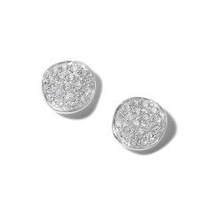 IPPOLITA Mini Flower Stud Earrings in Sterling Silver with Diamonds | STARDUST