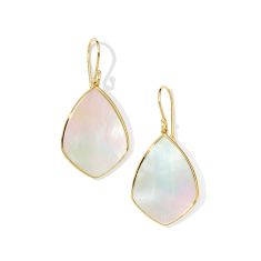 IPPOLITA Mother-of-Pearl Medium Drop Earrings in Yellow Gold | POLISHED ROCK CANDY
