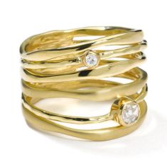 IPPOLITA Movie Star Ring in 18k Gold with Diamonds | STARDUST