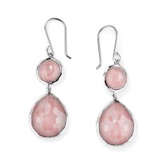 IPPOLITA Pink Shell Double Drop Earrings in Sterling Silver | ROCK CANDY
