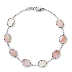 IPPOLITA Pink Shell Mini Chain Bracelet in Sterling Silver | POLISHED ROCK CANDY