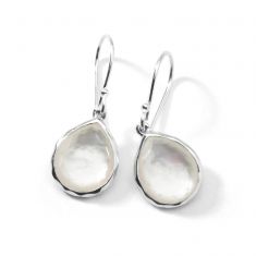 IPPOLITA Mini Silver Teardrop Earrings in Mother-of-Pearl Doublet - ROCK CANDY