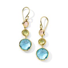 IPPOLITA Small 3-Stone Drop Earrings in 18k Gold | LOLLIPOP