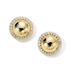 IPPOLITA Small Goddess Earrings in 18k Gold with Diamonds | STARDUST