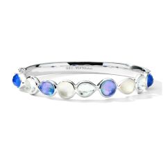 IPPOLITA Sterling Silver Hinged Bangle Bracelet in Corsica - ROCK CANDY