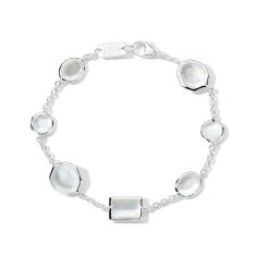 IPPOLITA Sterling Silver Mixed-Cut Station Bracelet in Mother-of-Pearl Doublet - ROCK CANDY