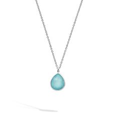 IPPOLITA Turquoise Doublet Mini Teardrop Pendant Necklace in Sterling Silver | LOLLIPOP