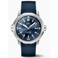 image of IWC Aquatimer Automatic Watch | Blue Dial | Blue Rubber Strap | IW328801 with sku:20255162
