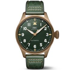 IWC Big Pilot's Watch | 43 Spitfire | Green Leather Strap | IW329702