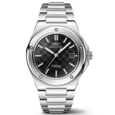IWC Ingenieur Automatic 40 Black Grid Dial Stainless Steel Watch 40mm - IW328901