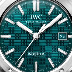 IWC Ingenieur Automatic 40 Green Grid Dial Stainless Steel Watch 40mm - IW328903