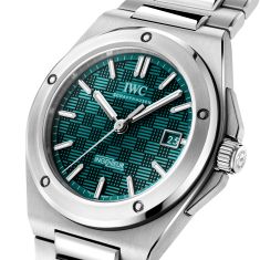 IWC Ingenieur Automatic 40 Green Grid Dial Stainless Steel Watch 40mm - IW328903