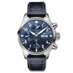 IWC Pilot's Watch Chronograph 41, Blue Leather Strap IW388101
