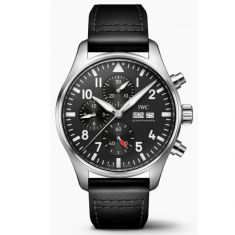 IWC Pilot's Watch Chronograph | Black Dial | Black Leather Strap | IW378003