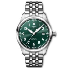 IWC Pilot's Watch Mark XX Green Dial Stainless Steel Watch 40mm - IW328206