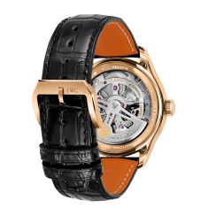 IWC Portugieser Automatic 40 Black Dial Black Leather Strap Watch 40mm - IW358401