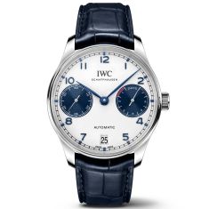 IWC Portugieser Automatic Watch | Blue Leather Strap | 42.3mm | IW500715