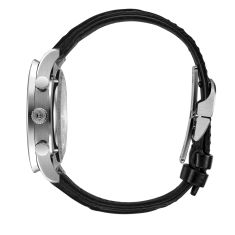 IWC Portugieser Chronograph Beige Dial Black Leather Strap Watch 41mm - IW371624