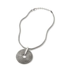 Johan Hardy 3.5mm Sterling Silver Rata Chain Pendant Necklace