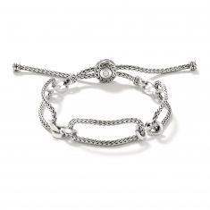 John Hardy Classic Chain Link Pull Through Bracelet in Sterling Silver