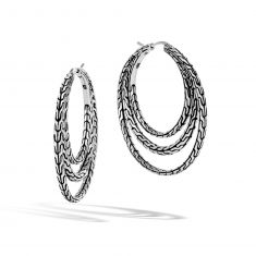 ◆VINTAGE HOLLYWOOD◆ Triple Mix Ring Earrings VH249OEA009M john_hardy_classic_chain_tripl