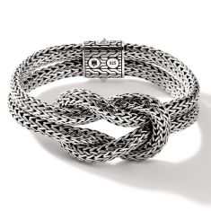 John Hardy Love Knot Sterling Silver Bracelet | 6.5mm