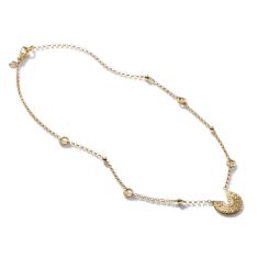 John Hardy Radial Yellow Gold Pendant Necklace