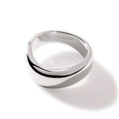 John Hardy Surf Sterling Silver 7.5mm Band Ring