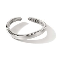 John Hardy Surf Sterling Silver Kick Cuff Bracelet | 9mm | Medium
