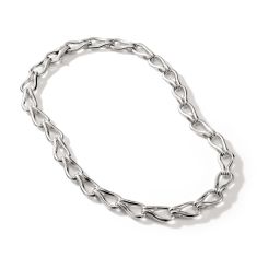 John Hardy Surf Sterling Silver Link Necklace | 12mm | 18 Inches