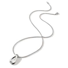 John Hardy Surf Sterling Silver Pendant Necklace | 29.5mm | 24 Inches