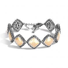 John Hardy Classic Chain Hammered Link Two-Tone Bracelet