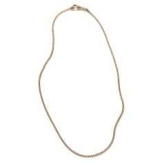 John Hardy Yellow Gold Curb Chain Necklace | 2mm