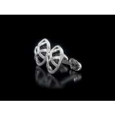 Black Onyx Sterling Silver Round Cufflinks