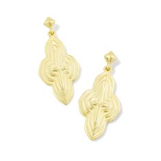 Kendra Scott Abbie Metal Drop Earrings, Gold-Plated