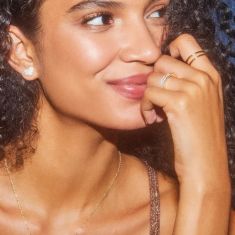 Final Sale - Kendra Scott Ari Pave Crystal Heart Earrings in White Crystal, Gold-Plated