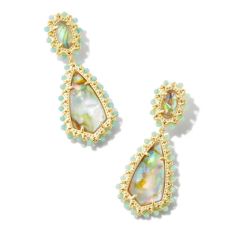 Kendra Scott Beaded Camry Statement Earrings in Iridescent Mix