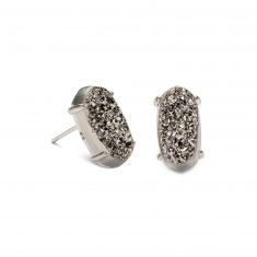 Kendra Scott Betty Earrings in Platinum Drusy Rhodium Plated REEDS Jewelers