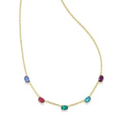 Kendra Scott Cailin Crystal Strand Necklace in Multi Mix