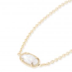 Kendra Scott Elaina Adjustable Chain Bracelet in Ivory Mother of Pearl