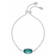 Kendra Scott Elaina Bracelet in Simulated Emerald Cat s Eye Gold Plated REEDS Jewelers