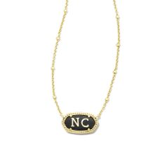 Kendra Scott Elisa North Carolina Necklace in Black Agate