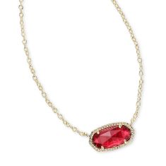 Kendra Scott Elisa Pendant Necklace in Berry