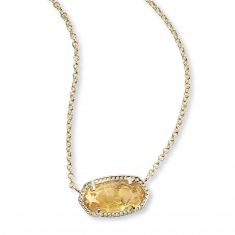 Kendra Scott Elisa Pendant Necklace in Citrine