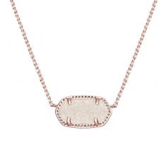 Elisa gold pendant necklace in iridescent drusy discount