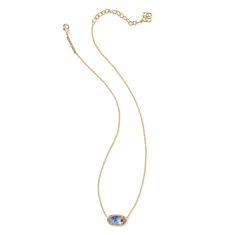 Kendra Scott Elisa Pendant Necklace in Red White Blue Illusion, Gold-Plated
